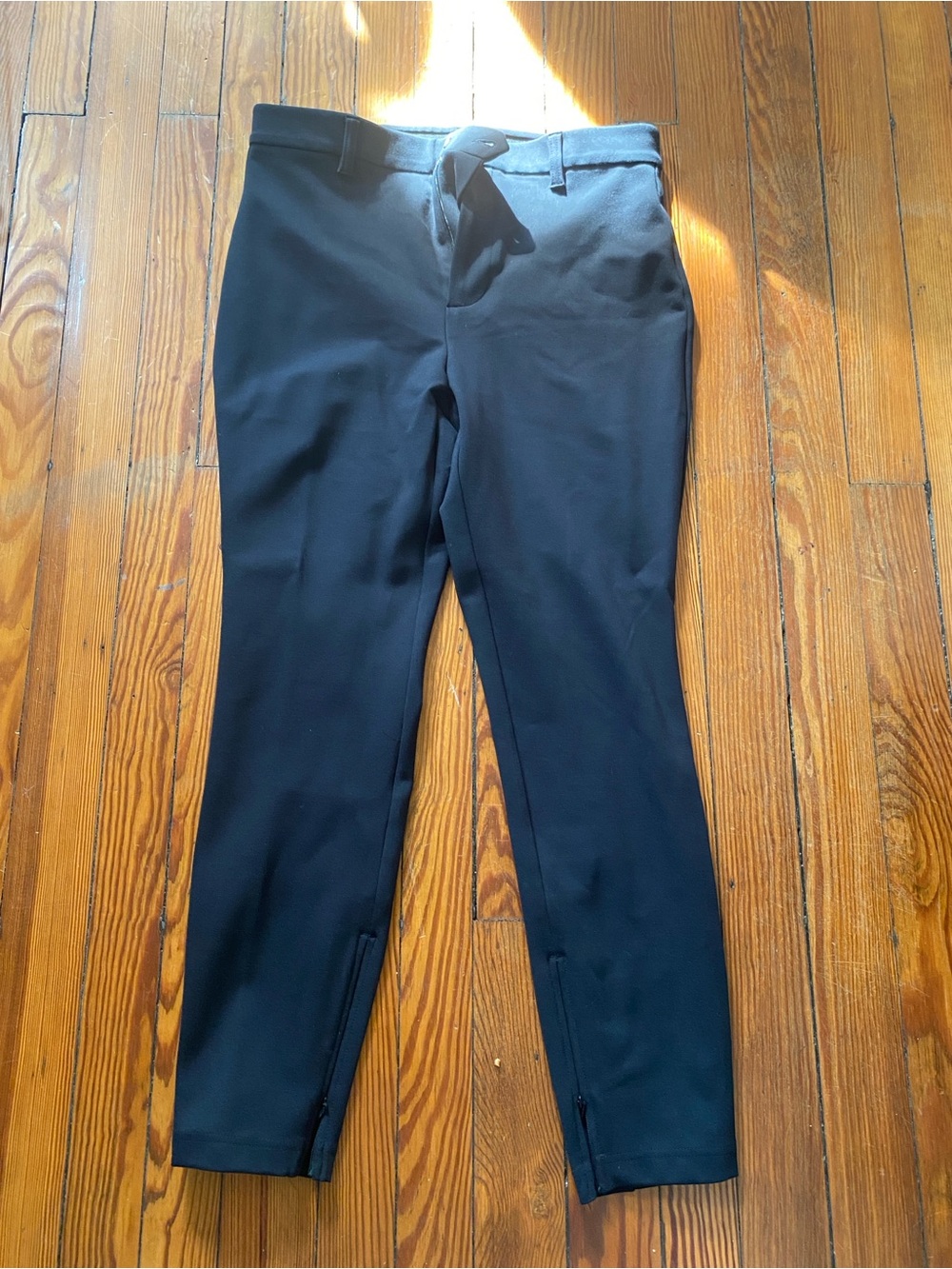 Lands' End Black Womens 12 Performance Chinos